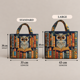 Owl and Vintage Book | Handcrafted Bag