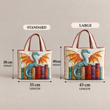 Quilted Dragon Book Protector | Handcrafted Bag