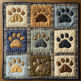 Patchwork Dog Paws | Quilted Blanket