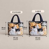 Adorable Sleeping Kittens | Handcrafted Bag
