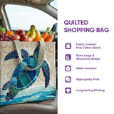 Turtle Calm | Quilted Shopping Bag