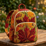 Maple Leaves | Quilted Backpack