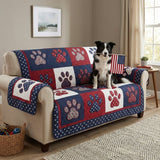 Patriotic Paws | Quilted Sofa Cover