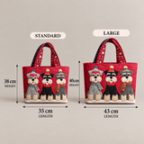 Schnauzer Trio | Handcrafted Bag