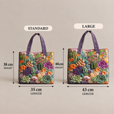 Succulent Garden Quilted Floral | Handcrafted Bag