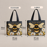 Bees Daisies and Stars | Handcrafted Bag