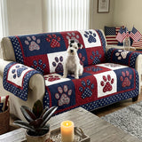 Patriotic Paws | Quilted Sofa Cover