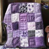 Dreamy Purple Patchwork | Quilted Blanket