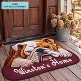 Featuring Faithful Bulldog | Shaped Doormat