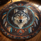 Alpha Spirit Round Quilted Mat | Quilted Round Mat