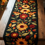 Autumn Sunflower | Quilted Table Runner