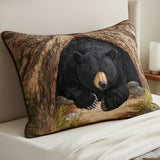 Bear's Refuge | Quilted Cushion Cover