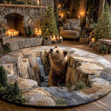 With Bear Tracks | Quilted Round Mat