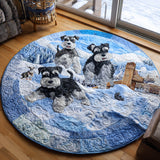 Bearded Joy Round Quilted Mat | Quilted Round Mat