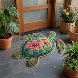 Blush Bloom Turtle | Shaped Doormat