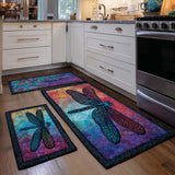Vibrant Dragonfly | Kitchen Rug