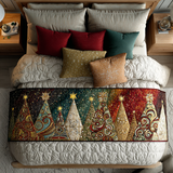 Bright Forest | Quilted Bed Runner