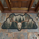 Cabin Antler Crest V2 Unique | Shaped Doormat