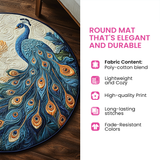 Arboreal Symphony Round Quilted Mat | Quilted Round Mat