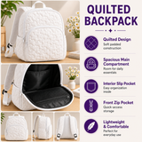 Sea Turtle and Plumeria | Quilted Backpack