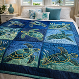 Marine Sea Turtles | Quilted Blanket
