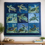 Marine Sea Turtles | Quilted Blanket