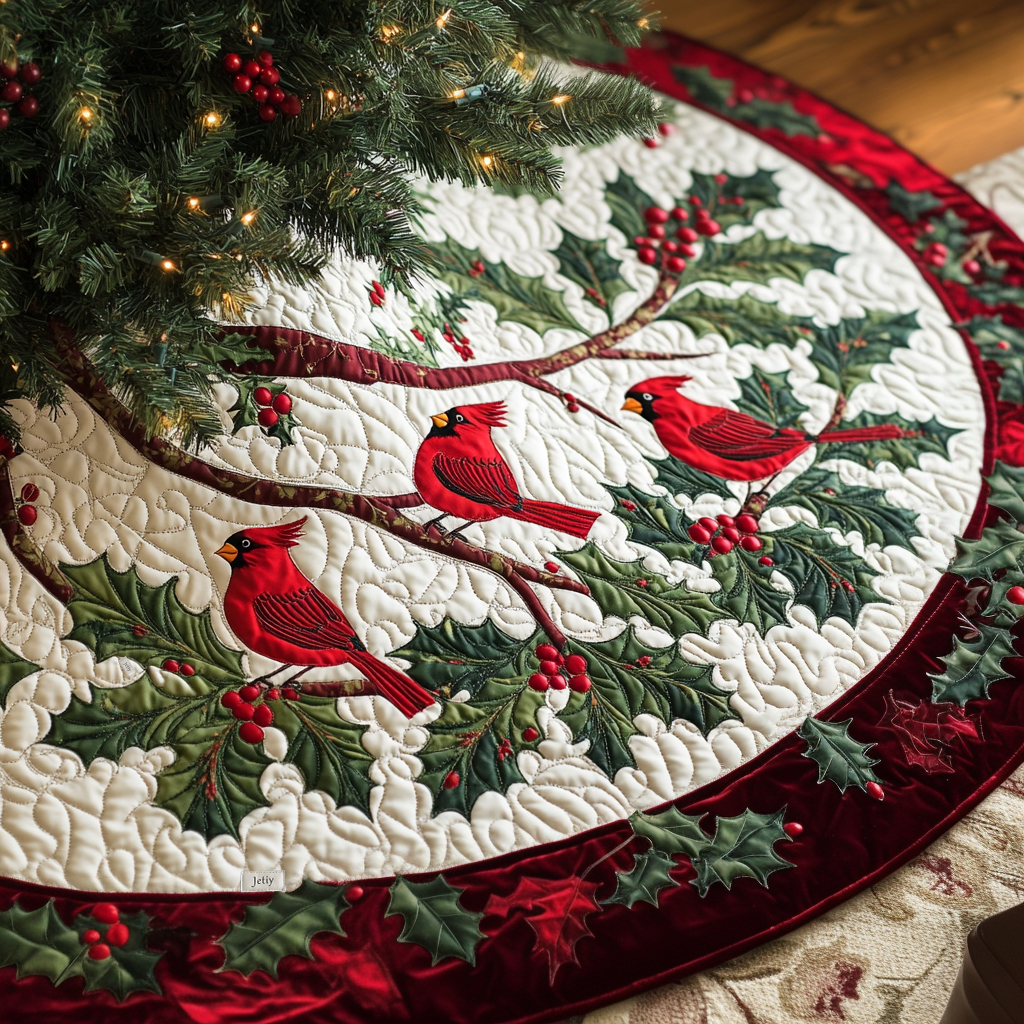Festive Classics | Quilted Christmas Tree Skirt