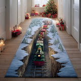 Christmas Themed Rail Trail | Runner Rug
