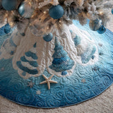 Coastal Yuletide | Quilted Christmas Tree Skirt