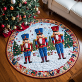 Warm & Festive Quilted Round Christmas Mat | Quilted Round Mat