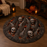 Crypt Descent | Quilted Round Mat