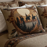 Dreamcatcher Circle | Quilted Cushion Cover