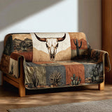 Dustland Quilted Longhorn Western | Quilted Sofa Cover