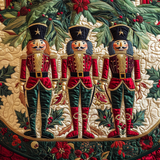 Enchanted Nutcracker | Quilted Christmas Tree Skirt