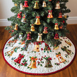 Festive Chimes | Quilted Christmas Tree Skirt