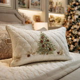 Snowy Refuge | Quilted Cushion Cover