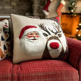 Frosty Vigil | Quilted Cushion Cover
