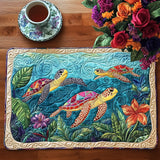 Tropical Turtle | Quilted Placemat