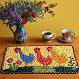 Funky Feathers | Quilted Placemat