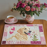 Lovely Golden Retriever | Quilted Placemat