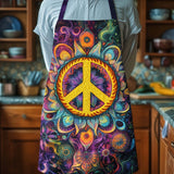 Hippie Peace Sign | Quilted Apron