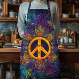 Hippie Peace Sign | Quilted Apron