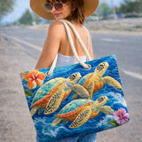 Tortuga Marina II | Handcrafted Beach Bag