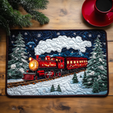 Twilight Snow Express | Quilted Placemat