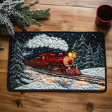 Twilight Snow Express | Quilted Placemat
