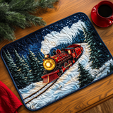 Twilight Snow Express | Quilted Placemat