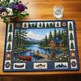 Lakeside Cabin | Quilted Placemat