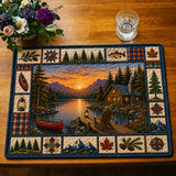 Lakeside Cabin | Quilted Placemat
