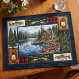 Lakeside Cabin | Quilted Placemat