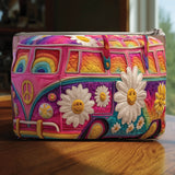 Hippie Van Quilt Purse | Quilted Purse